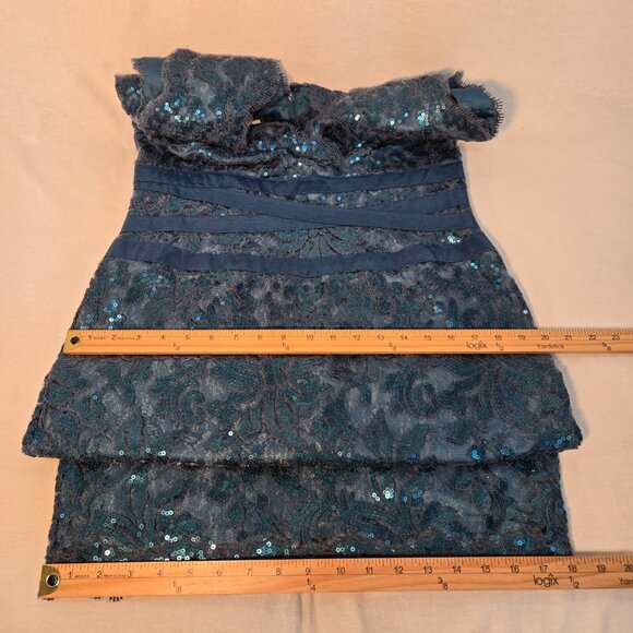 TADASHI SHOJI Special Occasions Embellished AZURE Sheath Dress Size 12 NEW TAGS! - Picture 17 of 17